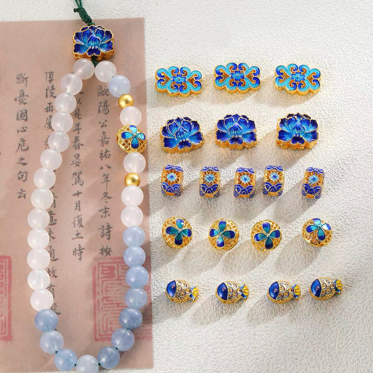 Cloisonné Enamel Pendant Beads