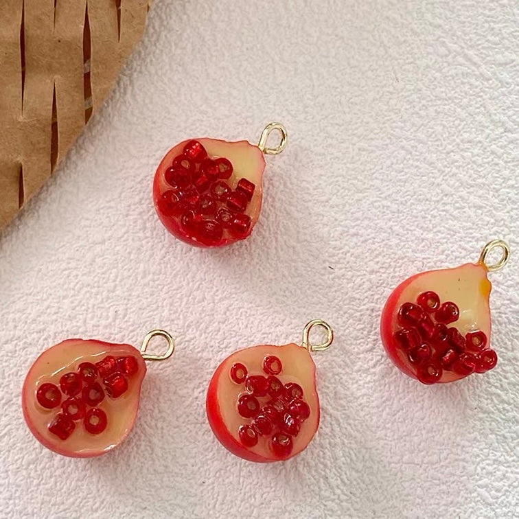Cute & Fun Resin Fruit Pendant Beads
