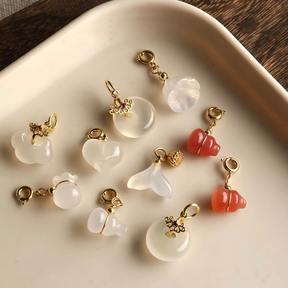 Natural Agate Pendant Beads