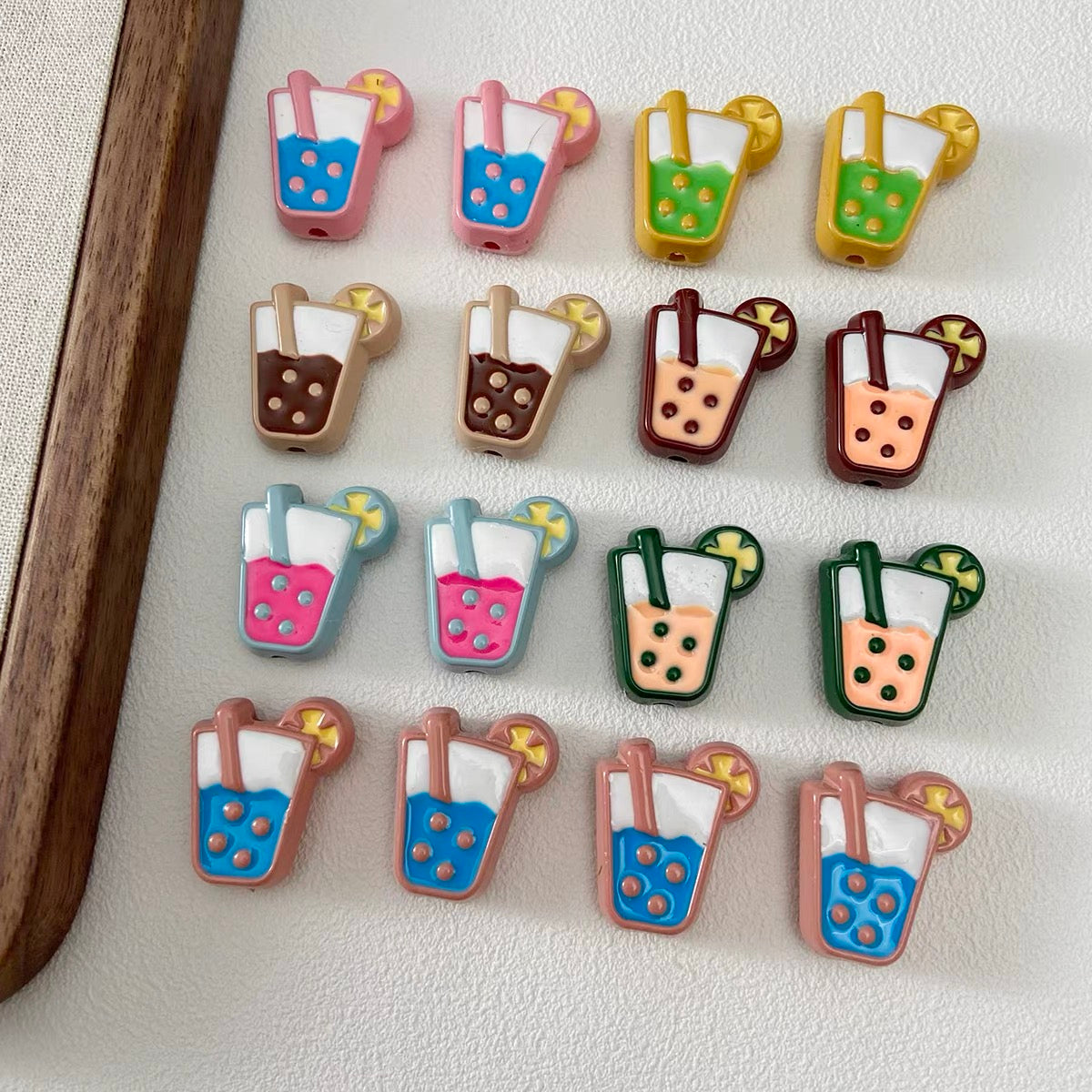Acrylic Colorful Dripping-Oil Beverage Beads