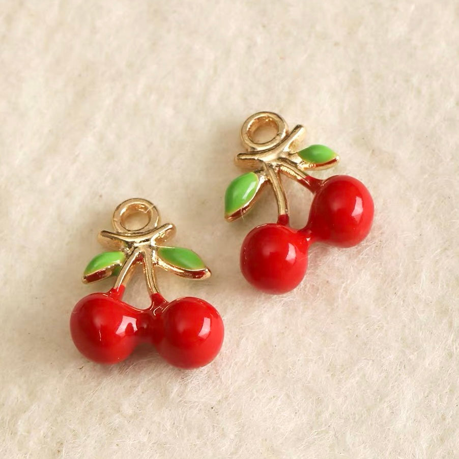 Fruit-Shaped Dripping-Oil Pendant Beads