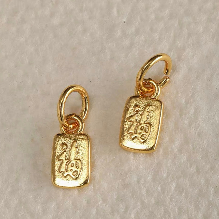 High color-retention placer gold bead