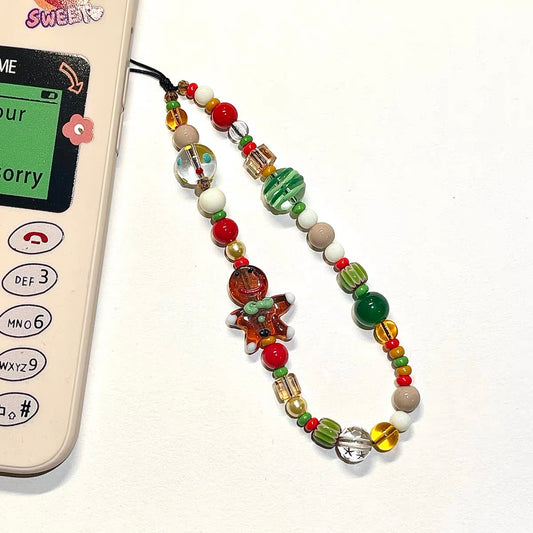 Christmas Tree & Gingerbread Man Phone Charm