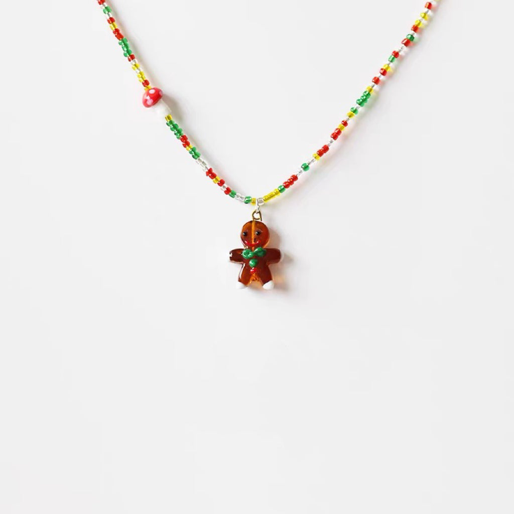 Christmas Colorful Beaded Necklace