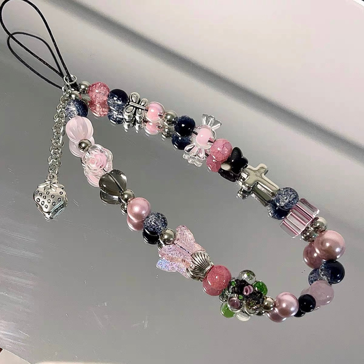 Sweet and Edgy Style Phone Charm