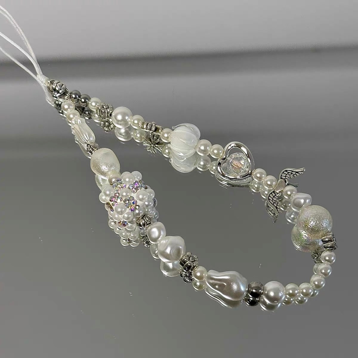 Baroque Imitation Pearl Phone Charm