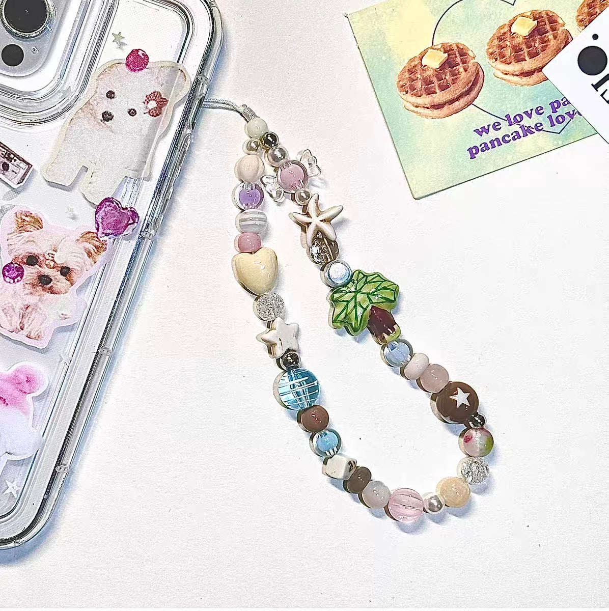Cute Ceramic Coconut Tree Phone Charm