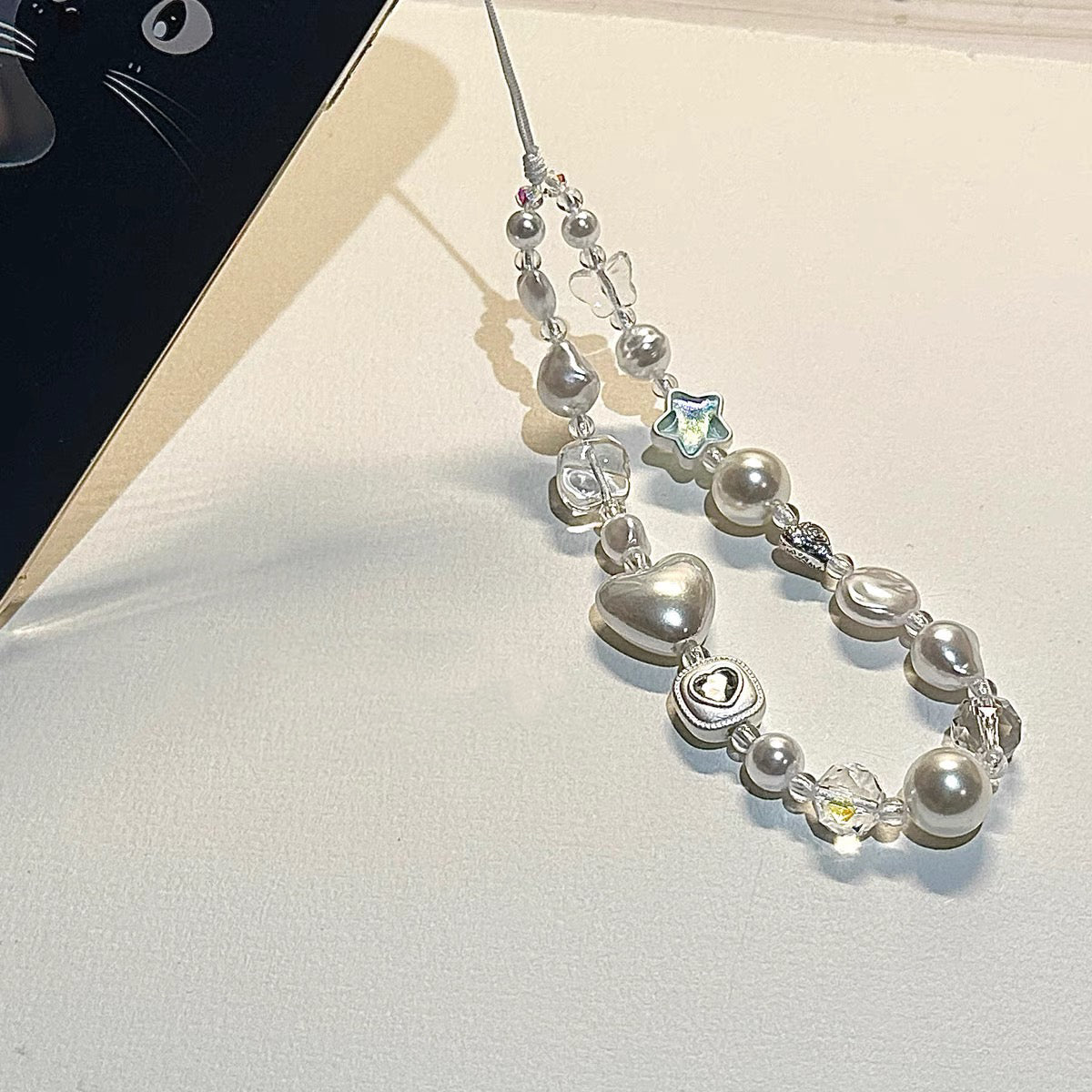 Imitation Pearl Phone Charm