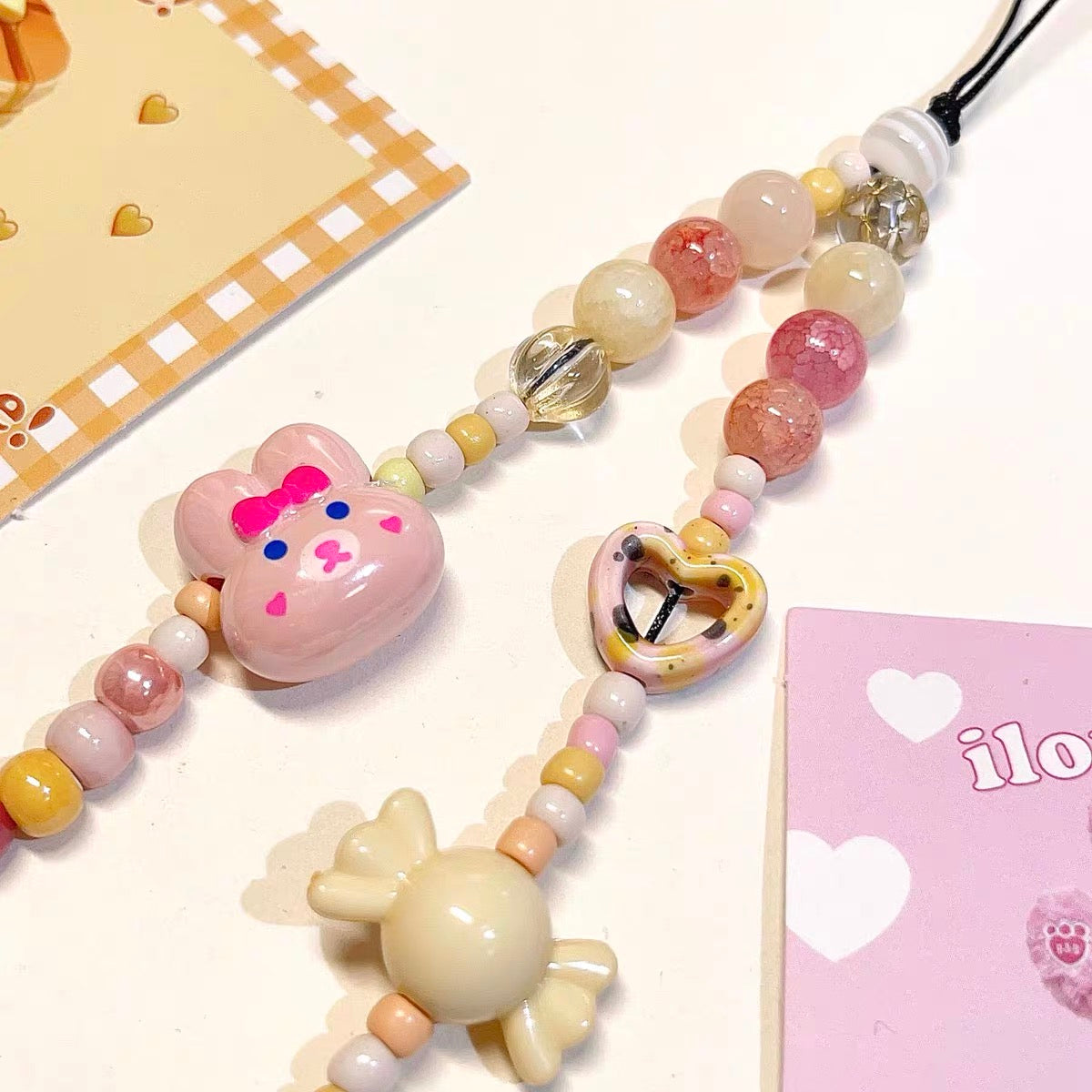 Cute Rabbit Phone Charm