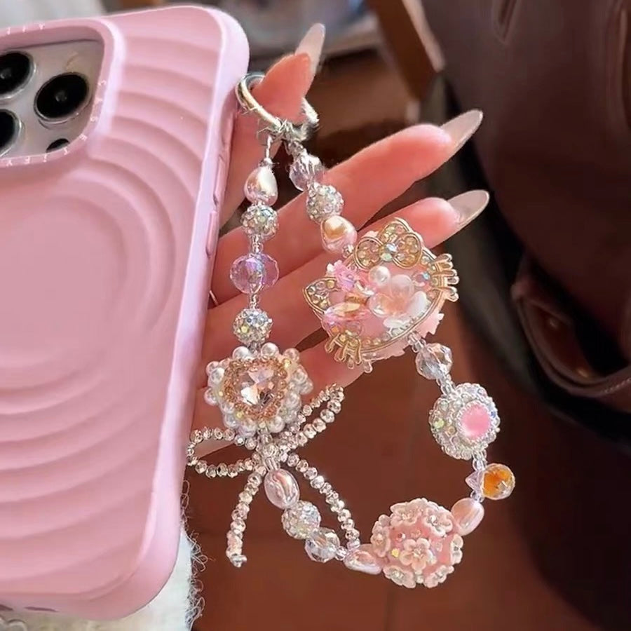 HK Cute Pink Phone Charm