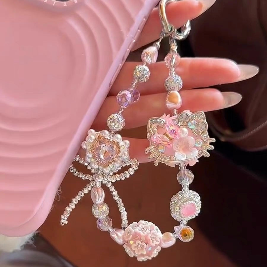 HK Cute Pink Phone Charm