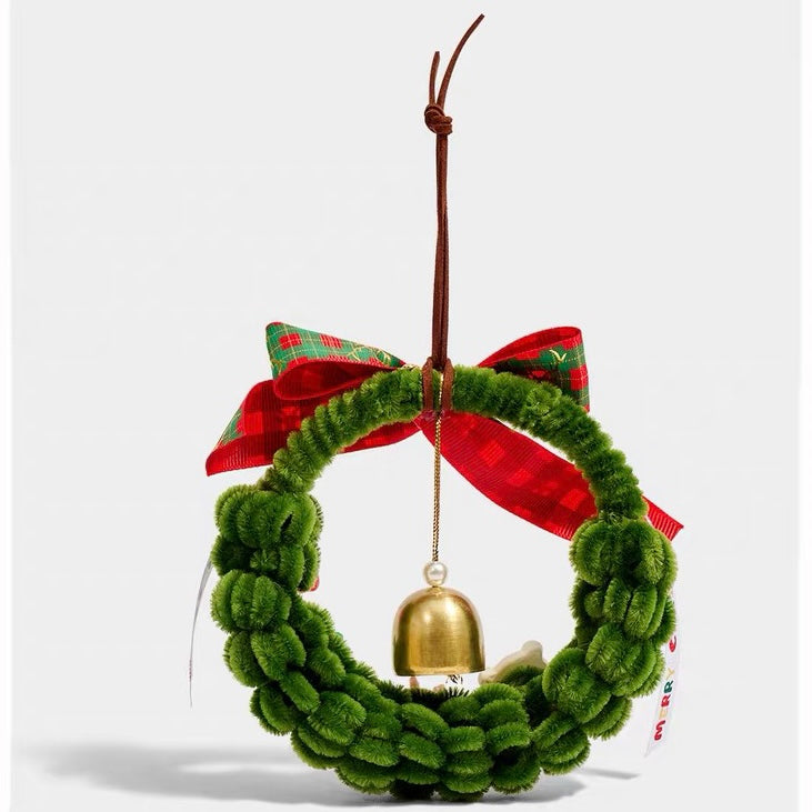 Christmas Bell Wreath Decorative Charm