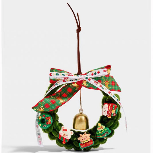 Christmas Bell Wreath Decorative Charm