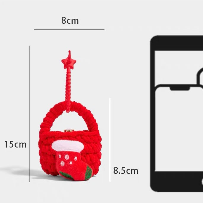 Cute Christmas Knitted Bag Charm