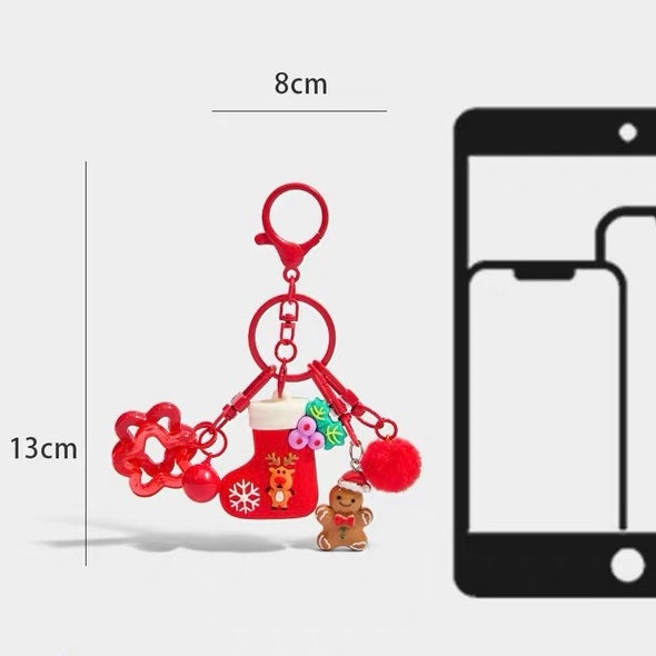 Christmas Stocking Gingerbread Man Charm