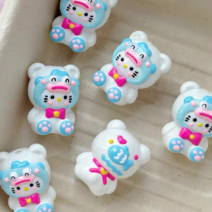 HK Hand-painted Combined 3D Doll DIY Beads