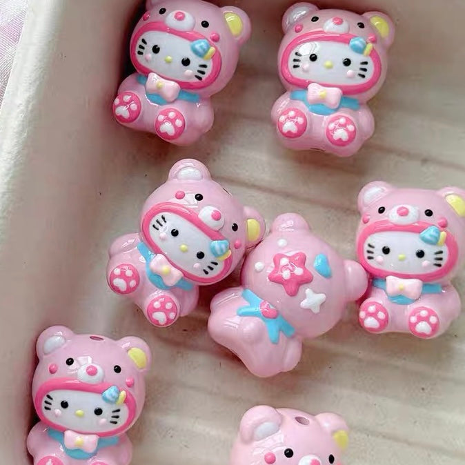 HK Hand-painted Combined 3D Doll DIY Beads