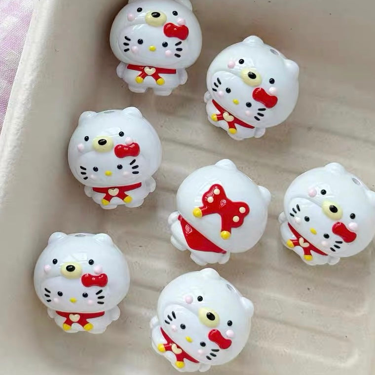 HK Hand-painted Combined 3D Doll DIY Beads