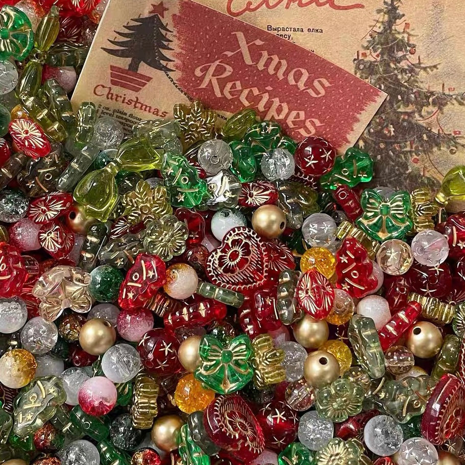 Glass & Acrylic Christmas Mixed Blind Box Beads
