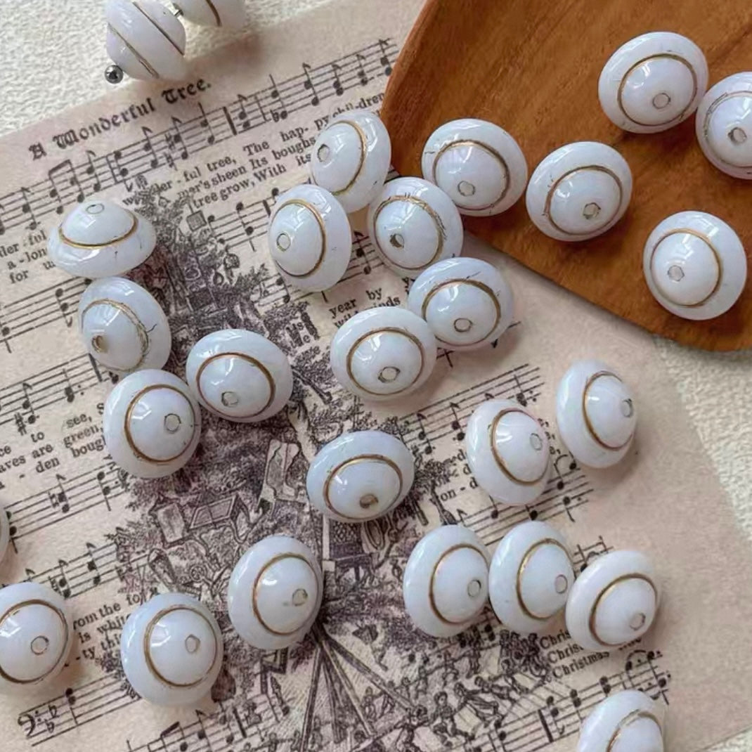 Planet & Flying Saucer Czech Beads