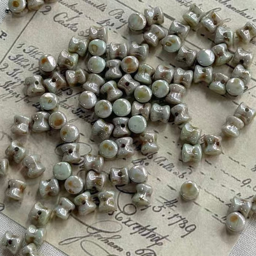 Endless Summer Green Czech Beads