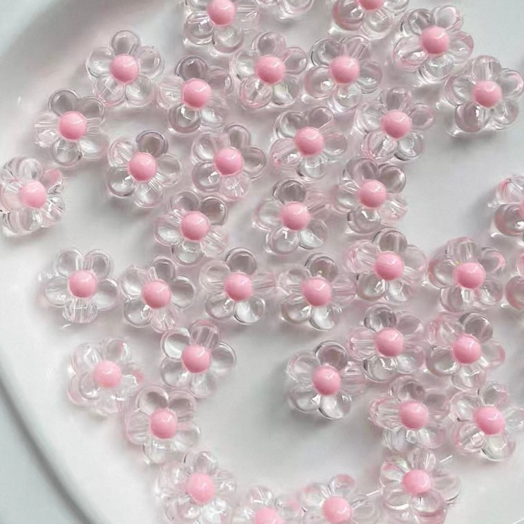 Pink Dreamy Acrylic Beads