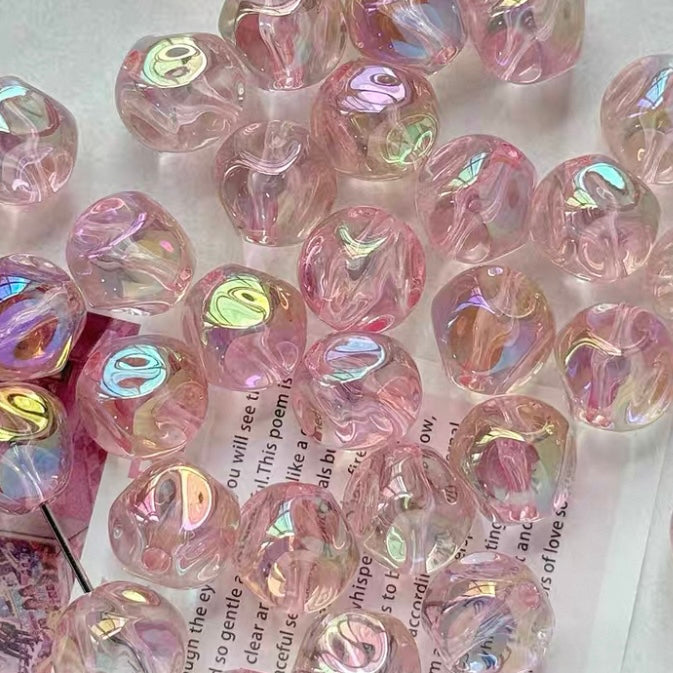 Pink Dreamy Acrylic Beads