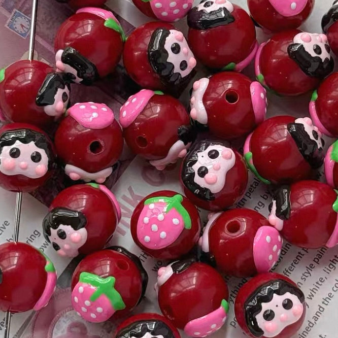 Pink Dreamy Acrylic Beads