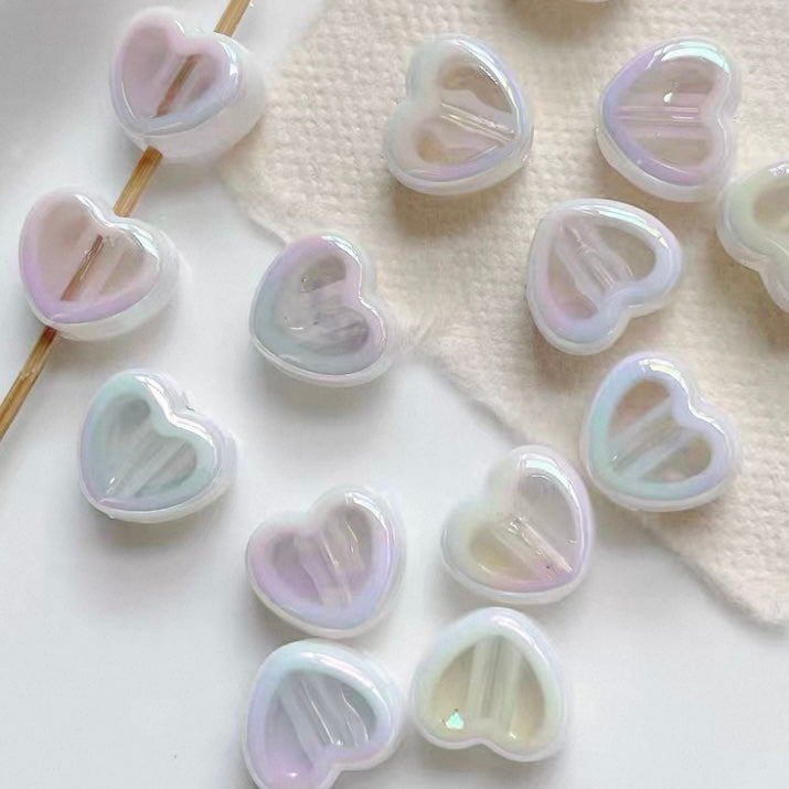 White Cute Acrylic Beads