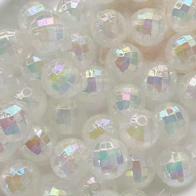 White Cute Acrylic Beads