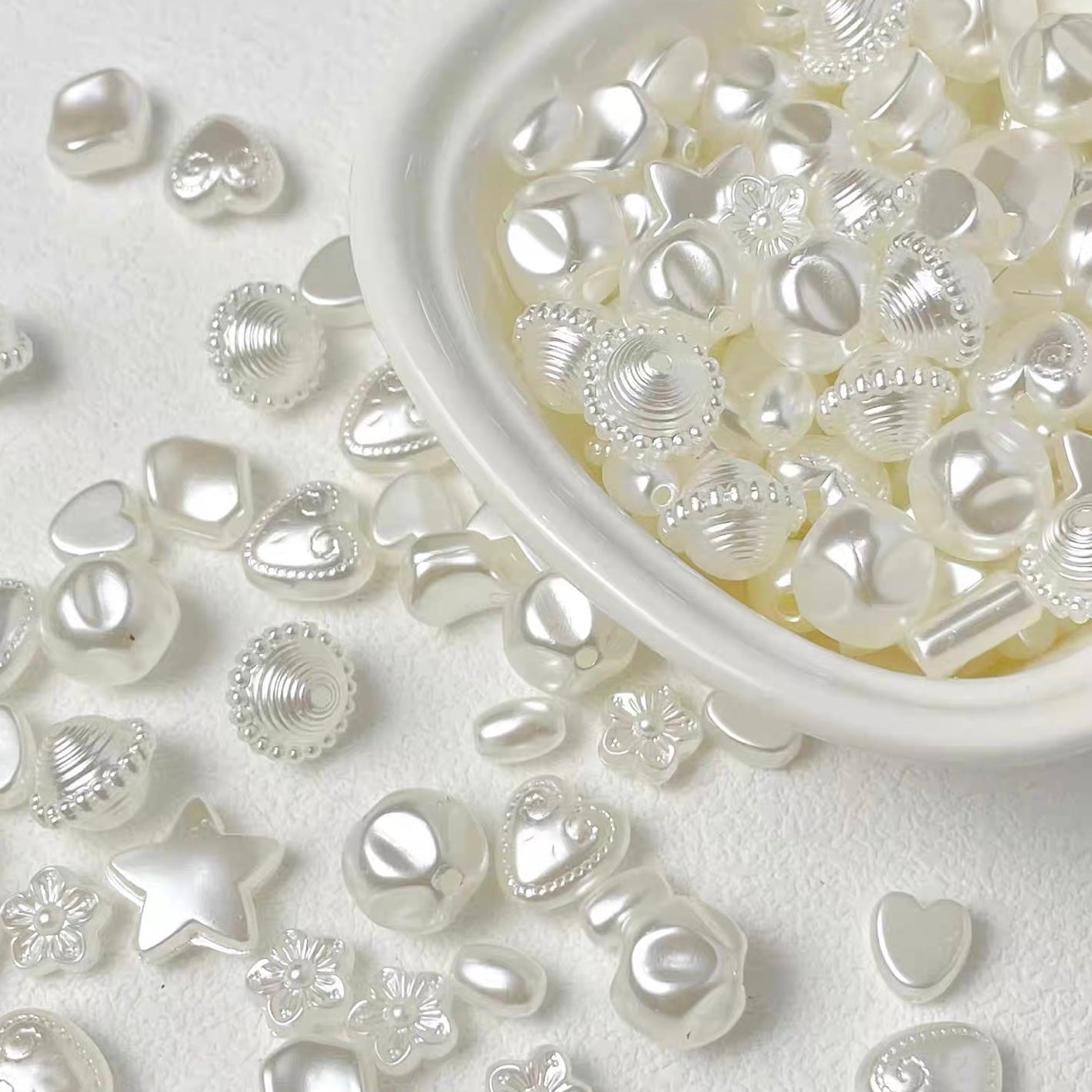 Vintage Gold-traced Acrylic Blind Box Beads