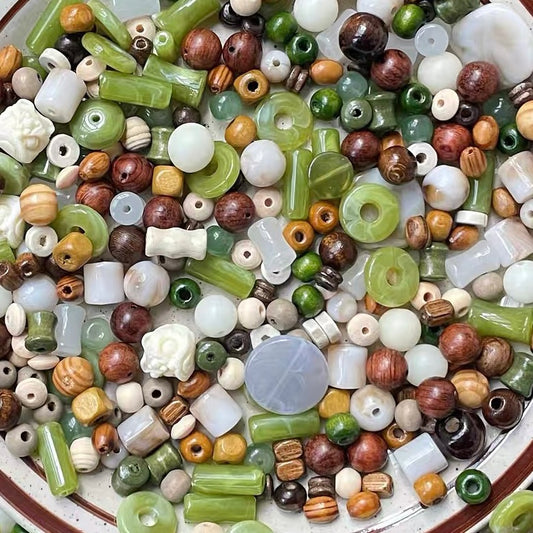 Mixed Wooden & Glass Beads Blind Box