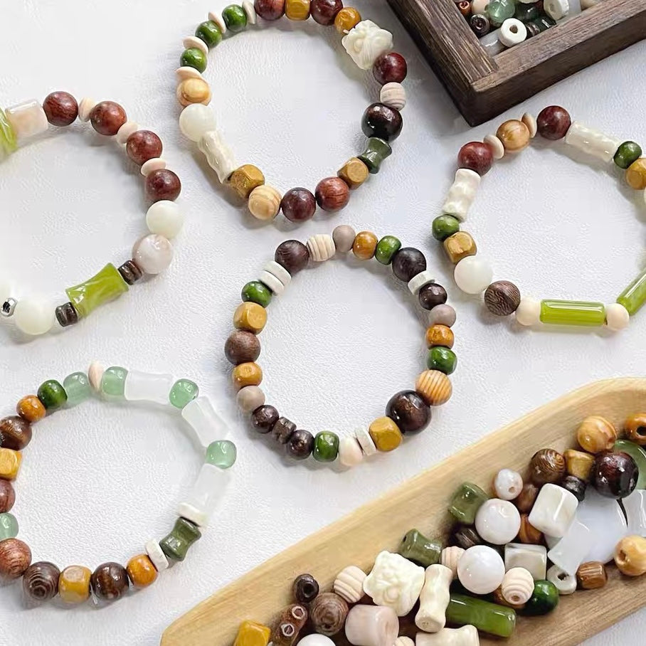 Mixed Wooden & Glass Beads Blind Box