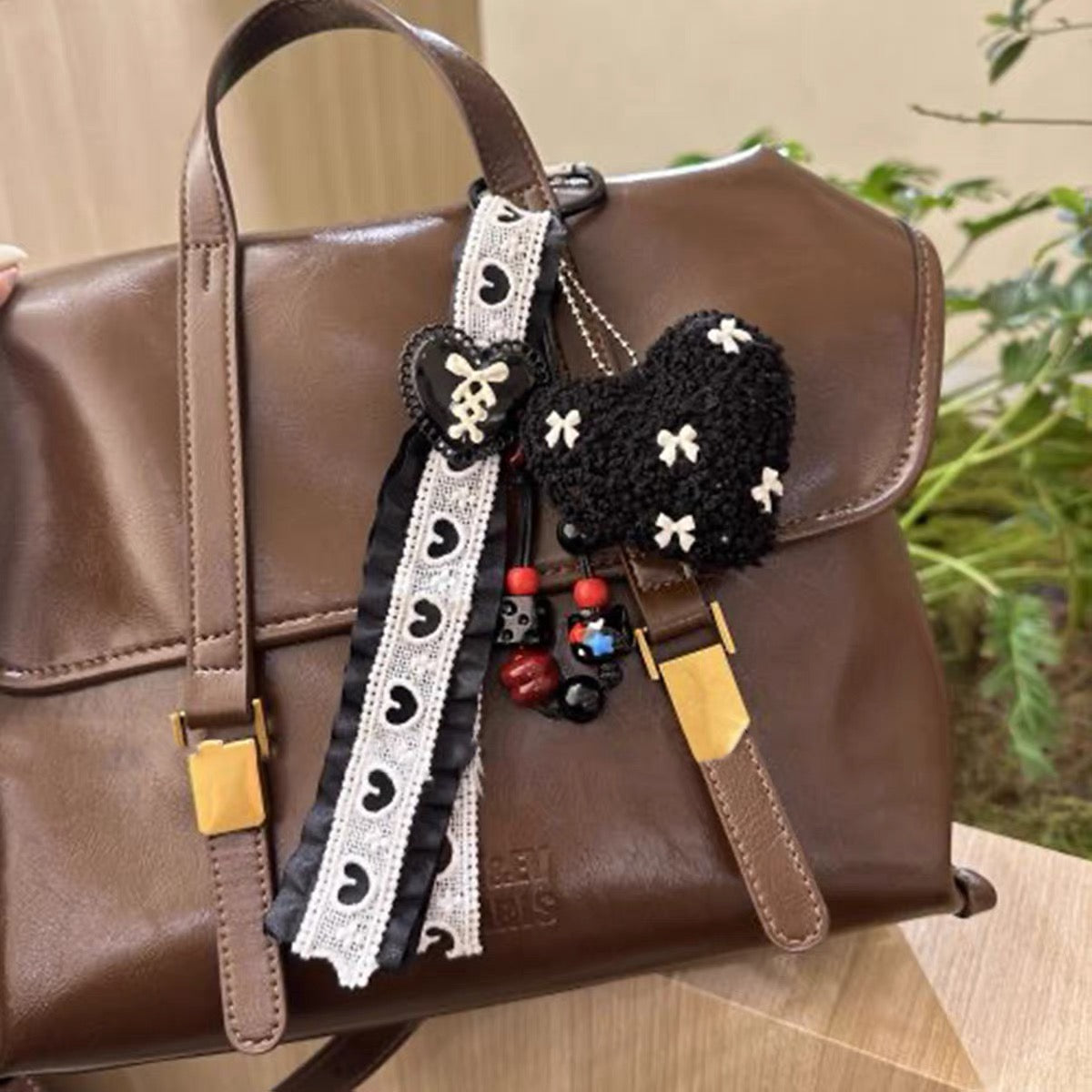 Plush Heart Bag Charm &  Phone Chain