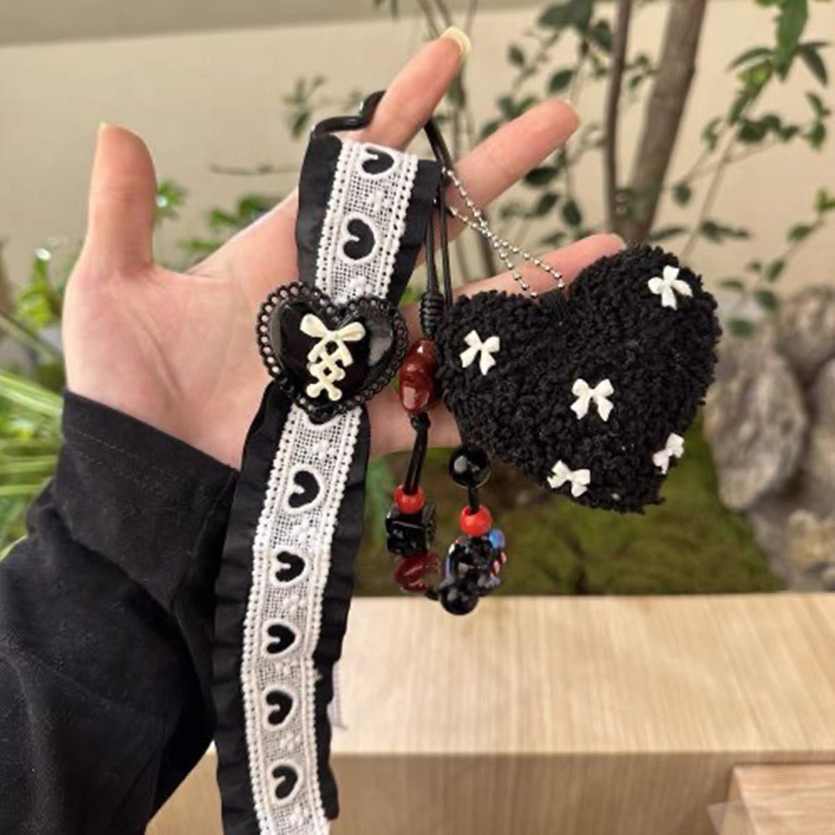 Plush Heart Bag Charm &  Phone Chain