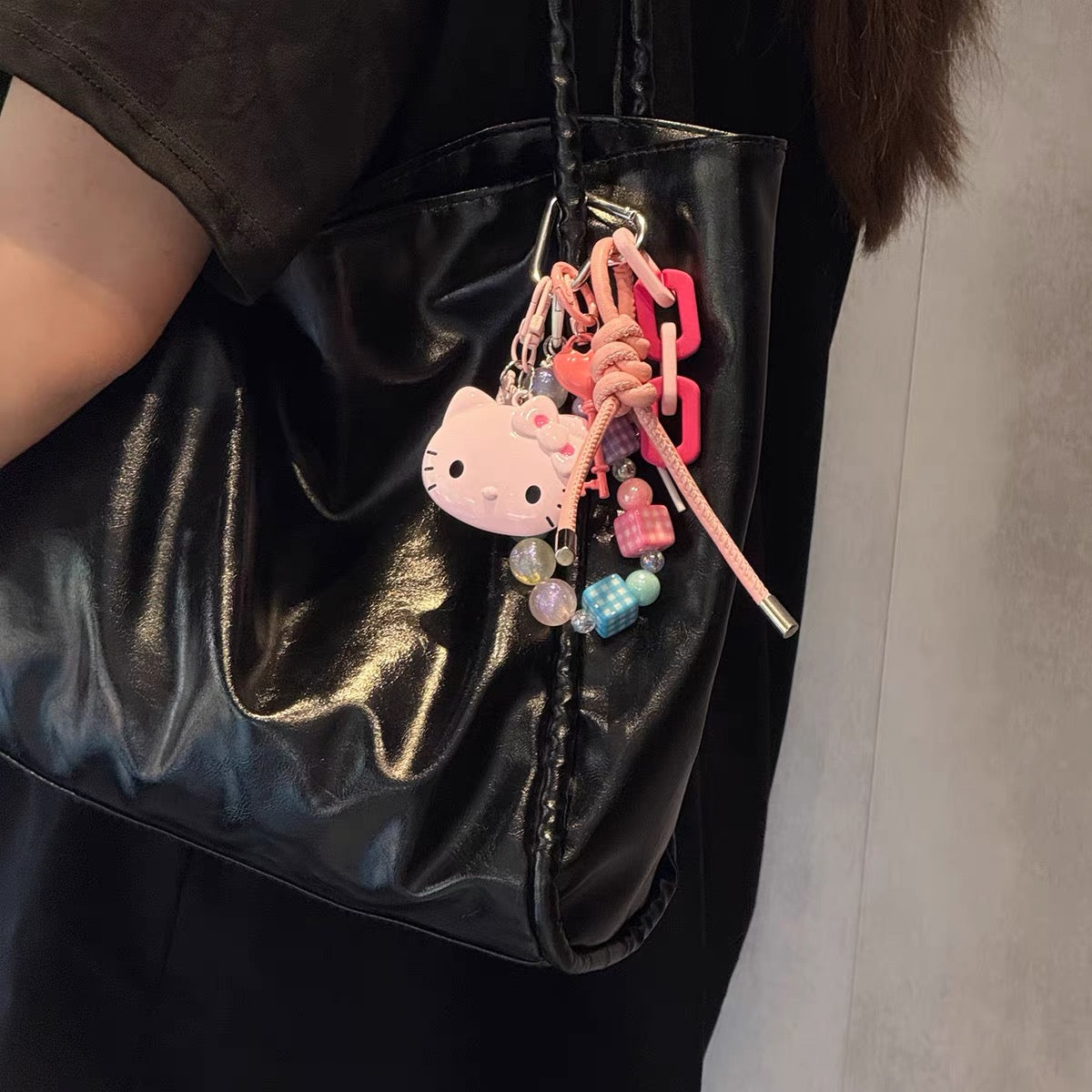 HK Colorful Handmade Beaded Bag Charm & Phone Chain