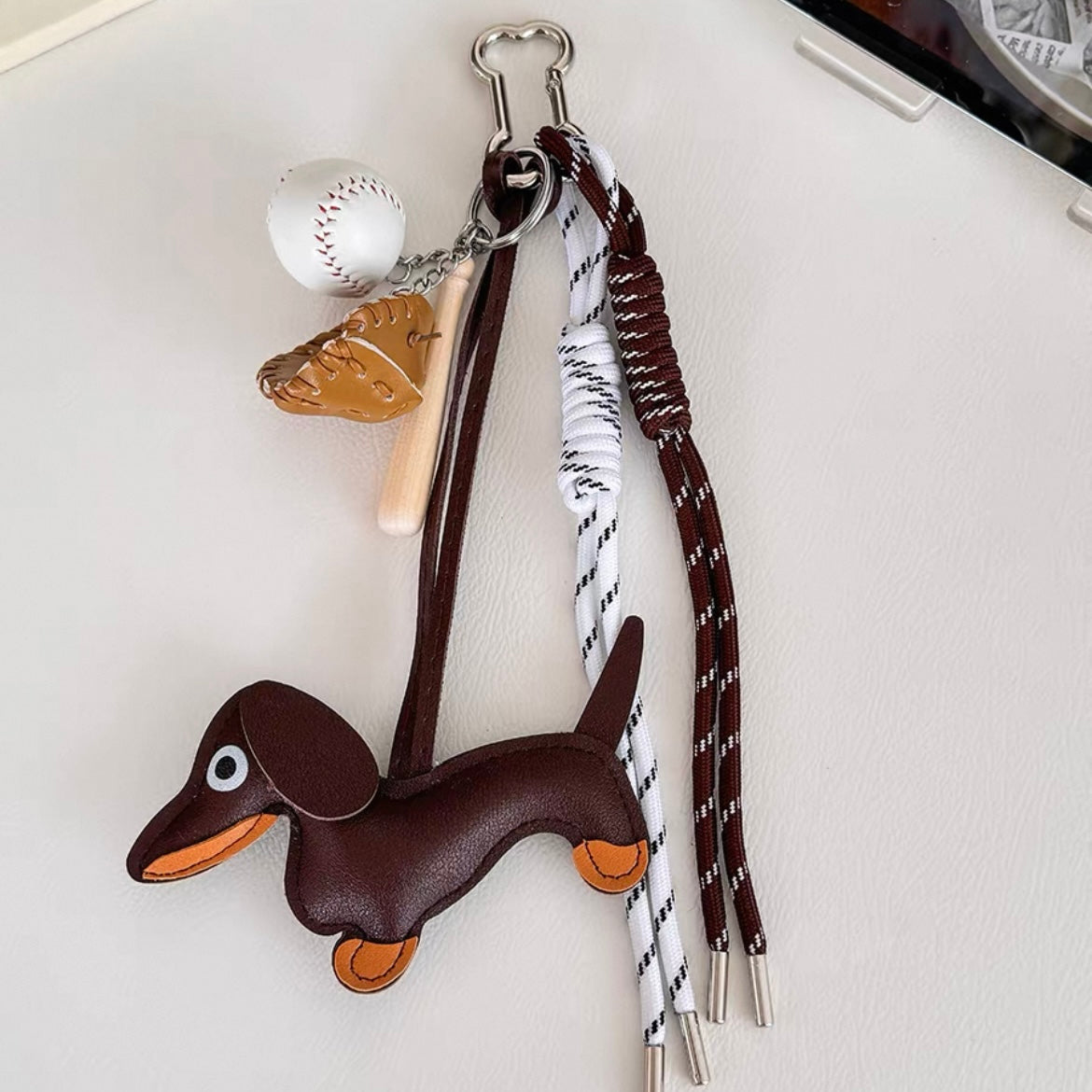 Pretzel & Dachshund Bag Charm & Phone Chain