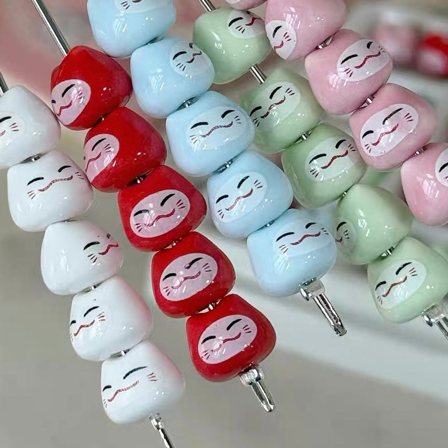 Ceramic Cat Handmade Beads