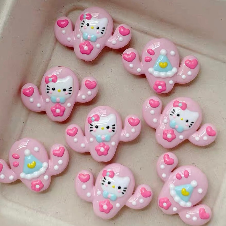 HK Acrylic Hand-Painted Beads