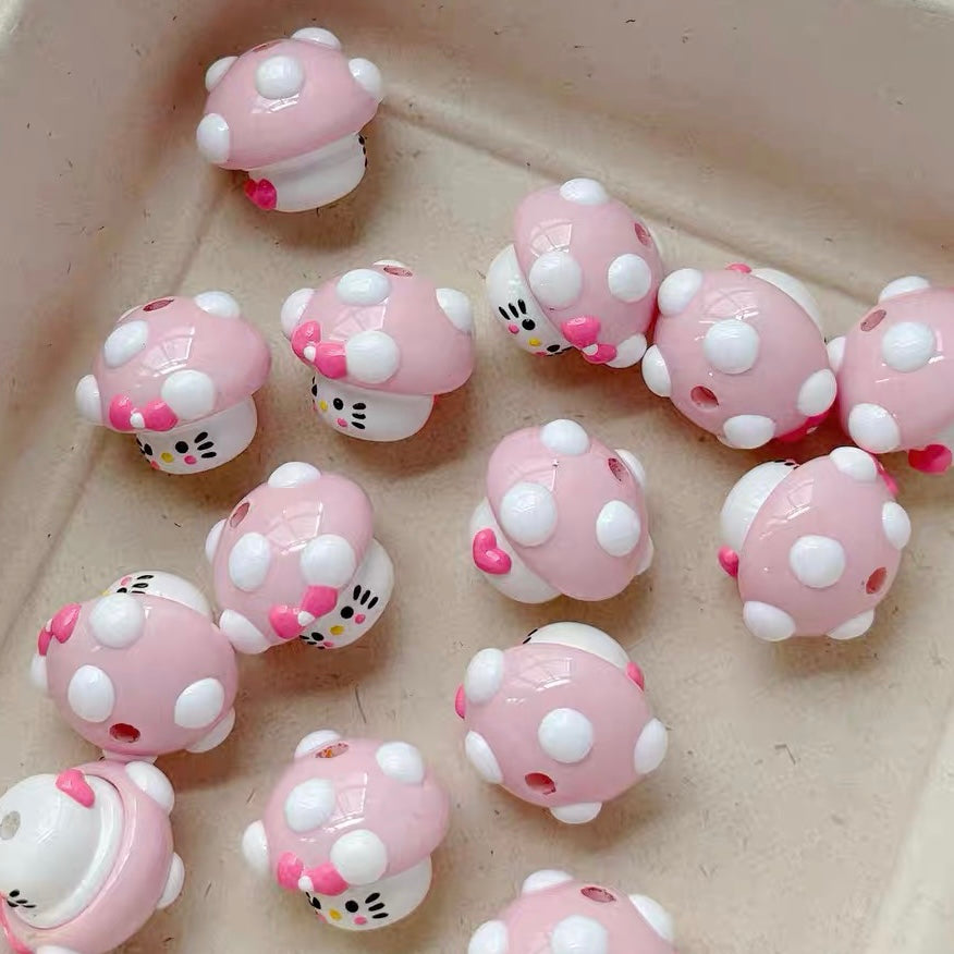 HK Acrylic Hand-Painted Beads