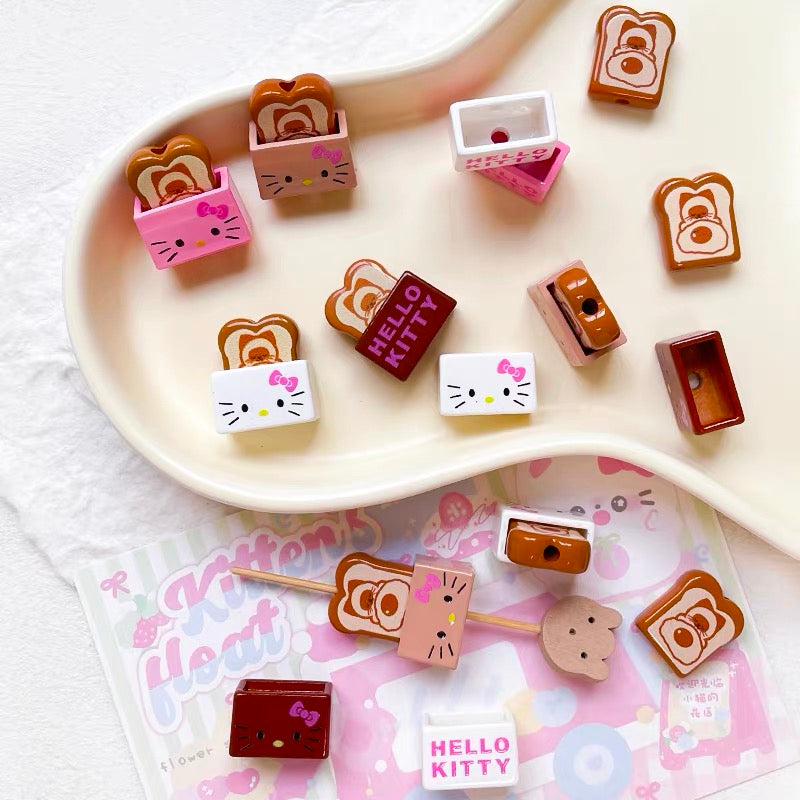 HK Sliced Toast Acrylic Beads