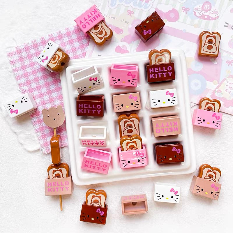 HK Sliced Toast Acrylic Beads