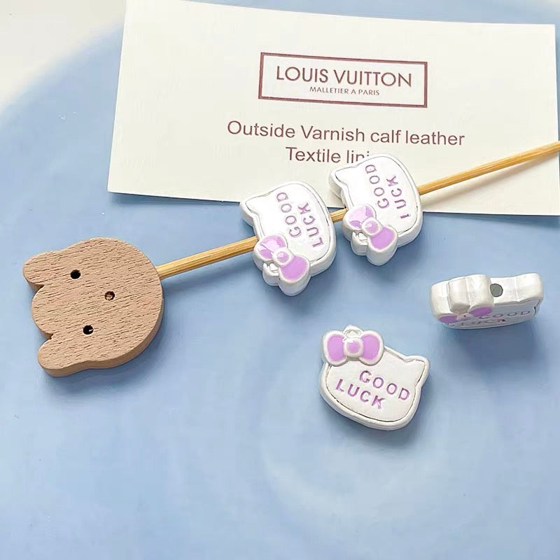 HK Colorful Enameled Alloy Beads