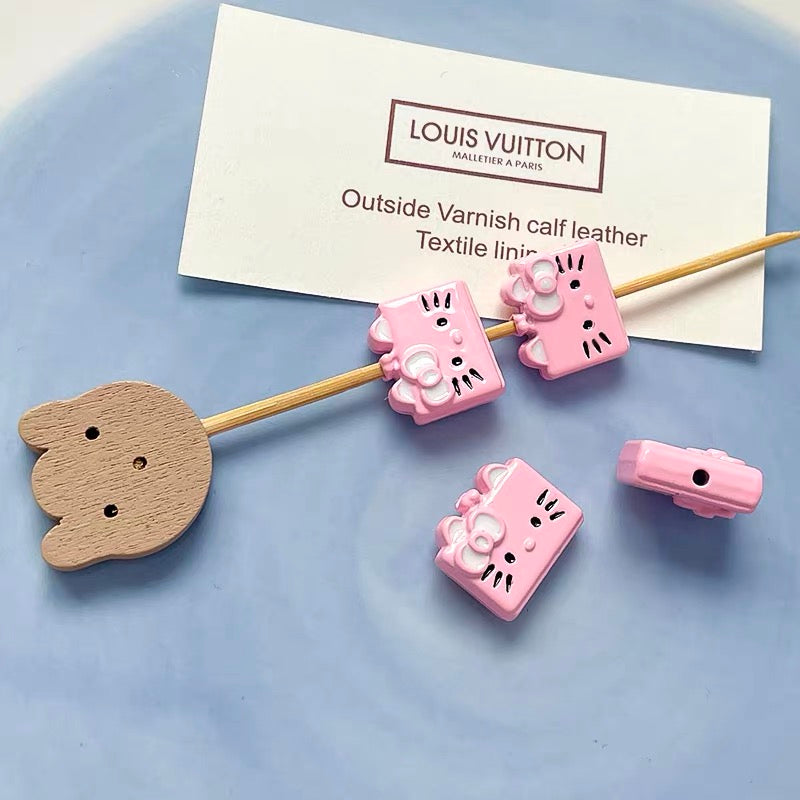 HK Colorful Enameled Alloy Beads