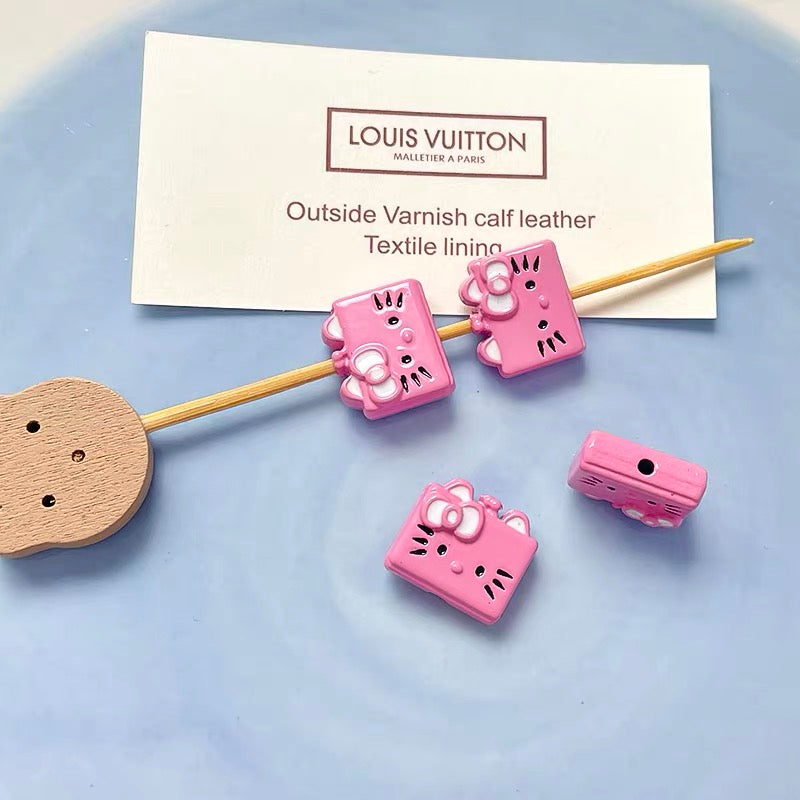 HK Colorful Enameled Alloy Beads