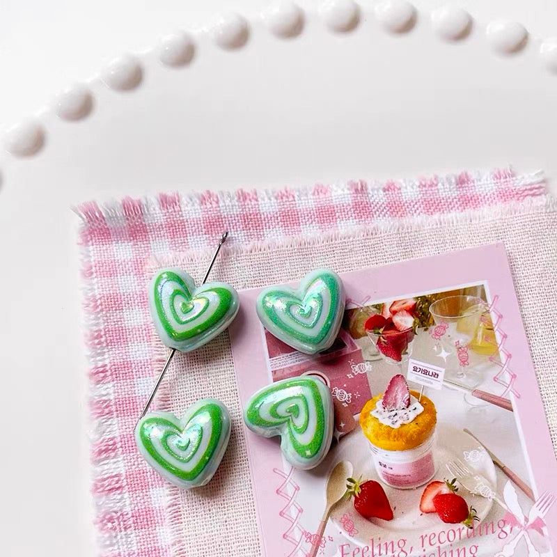 Dopamine Heart Acrylic Beads