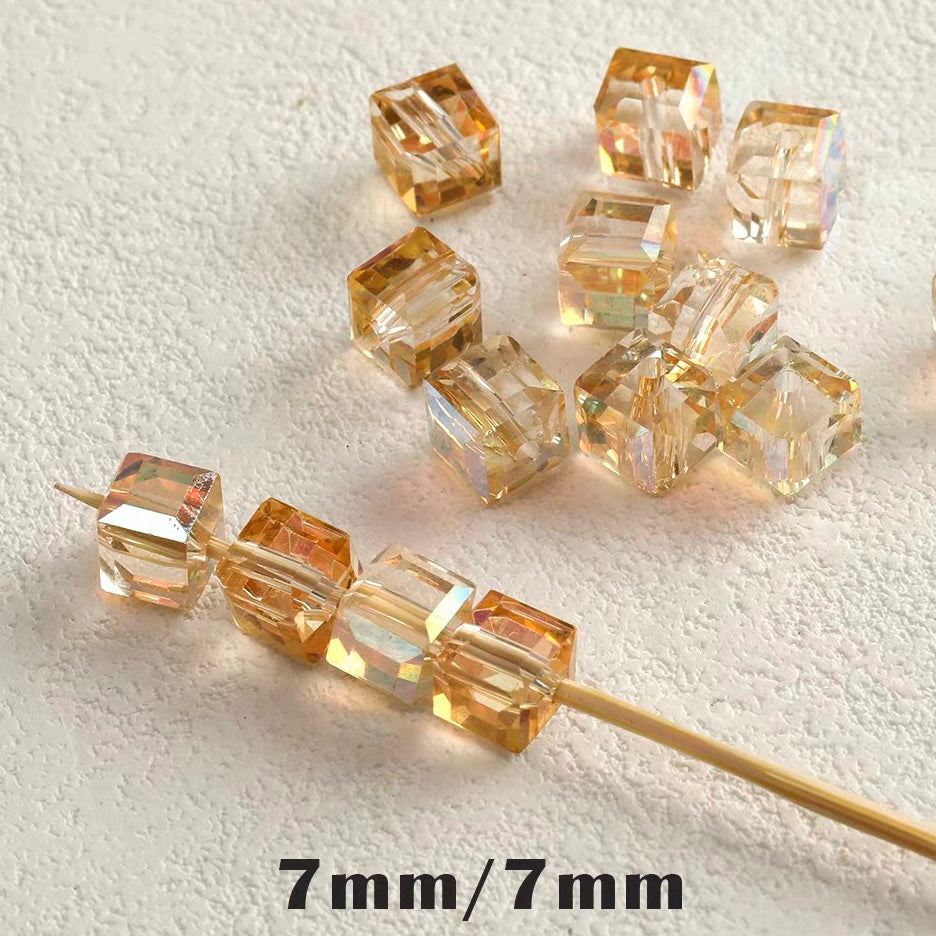 Christmas Series Hand-painted Colored Glaze Beads