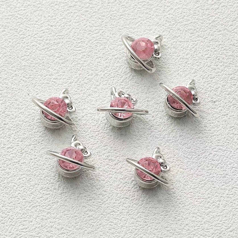 Titanium Steel Pendant Beads with Rose and Butterfly Designs