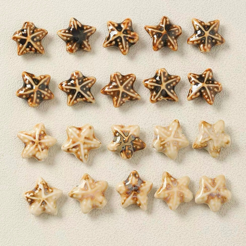 Ceramic Starfish Beads