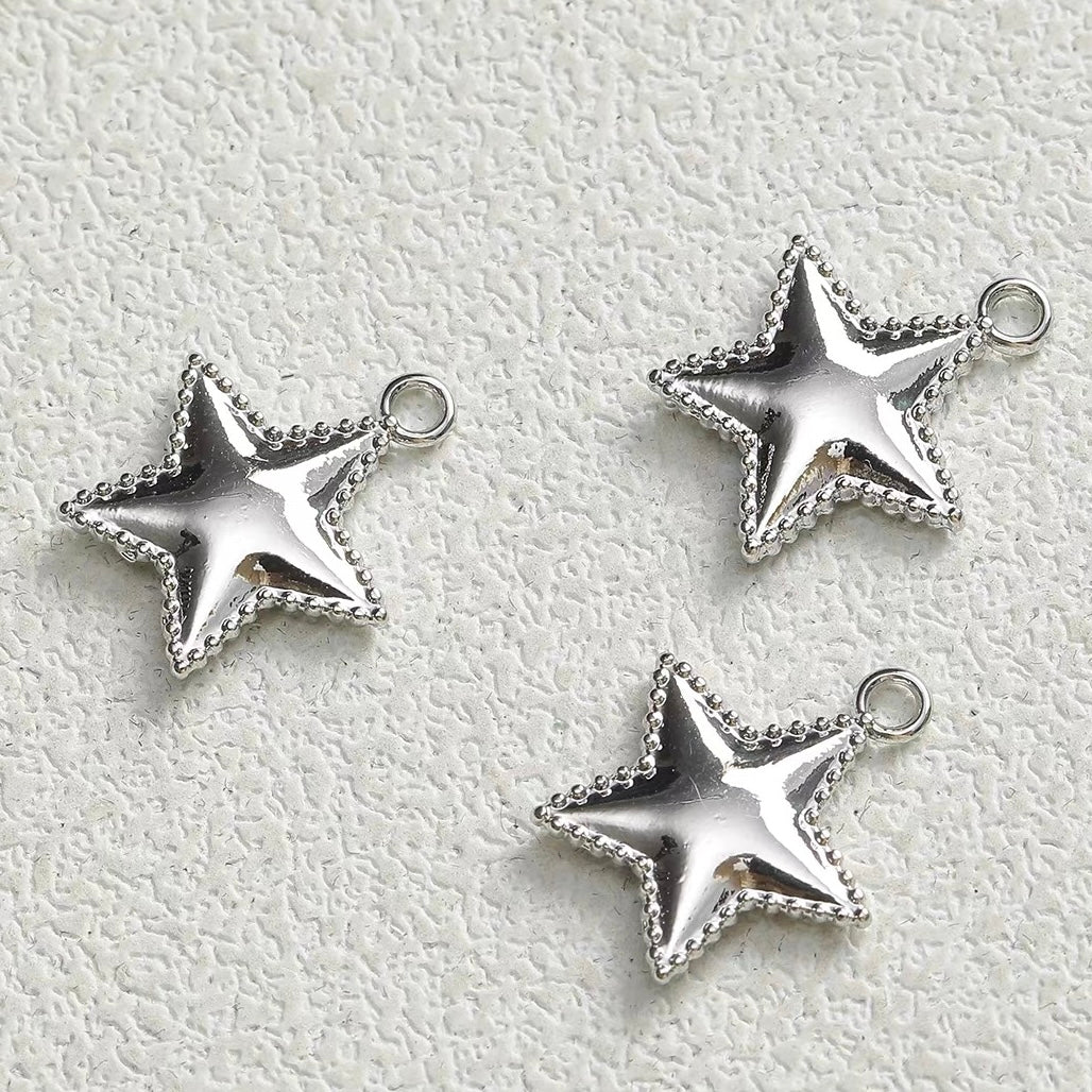 Starry Sky Series Silver Pendant Beads